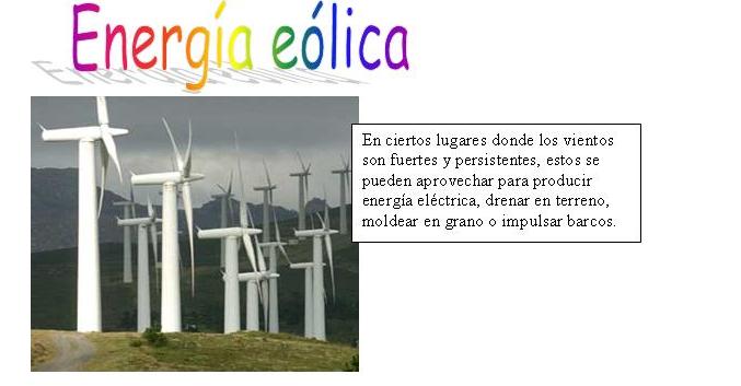 Energ&iacute;a e&oacute;lica